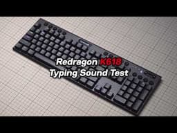 Redragon K618 PRO, low-profile Red video 2