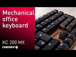 CHERRY KC 200 MX, Black/Bronze / MX2A Silent RED / US ANSI video 1