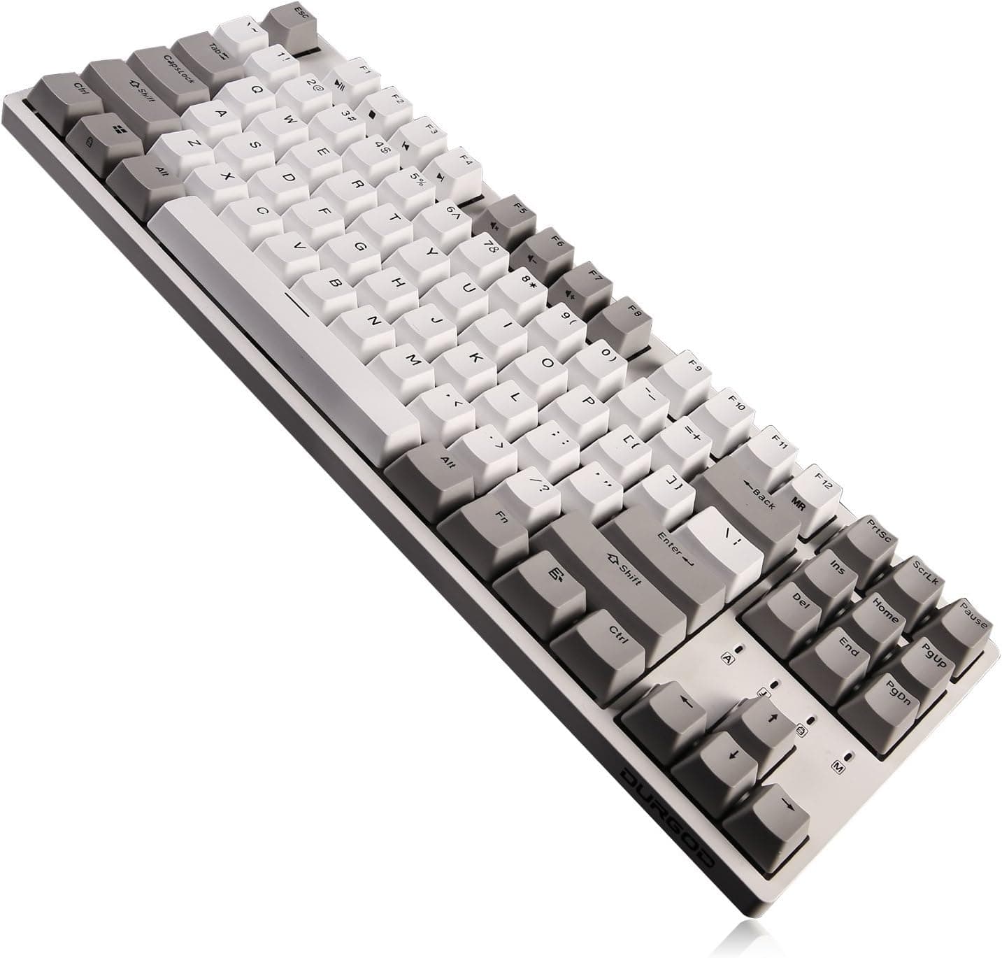 DURGOD Taurus K320, Cherry Brown / White / 87-key US ANSI