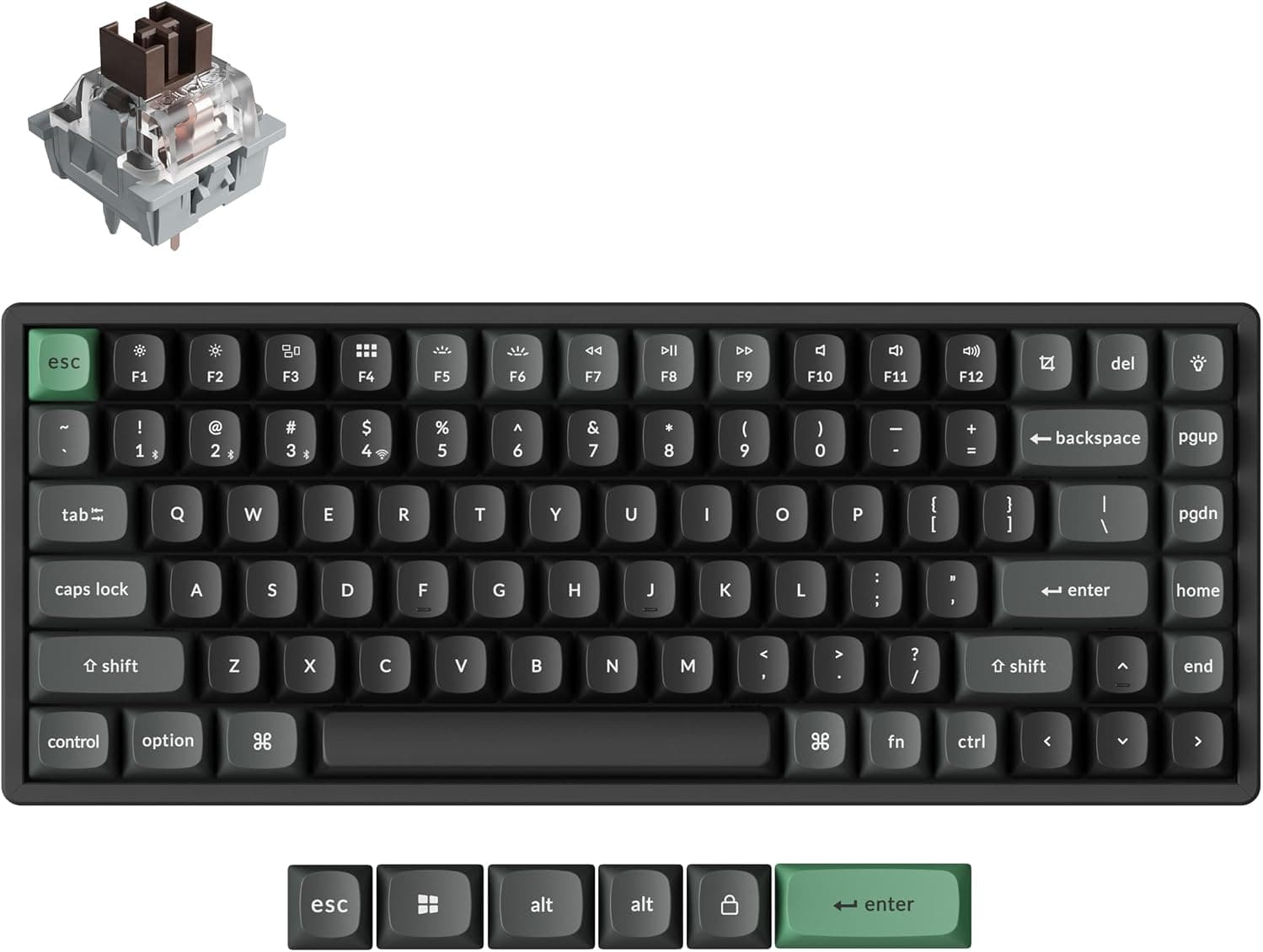 Keychron K2 Ultra 8K, Keychron Apex Brown