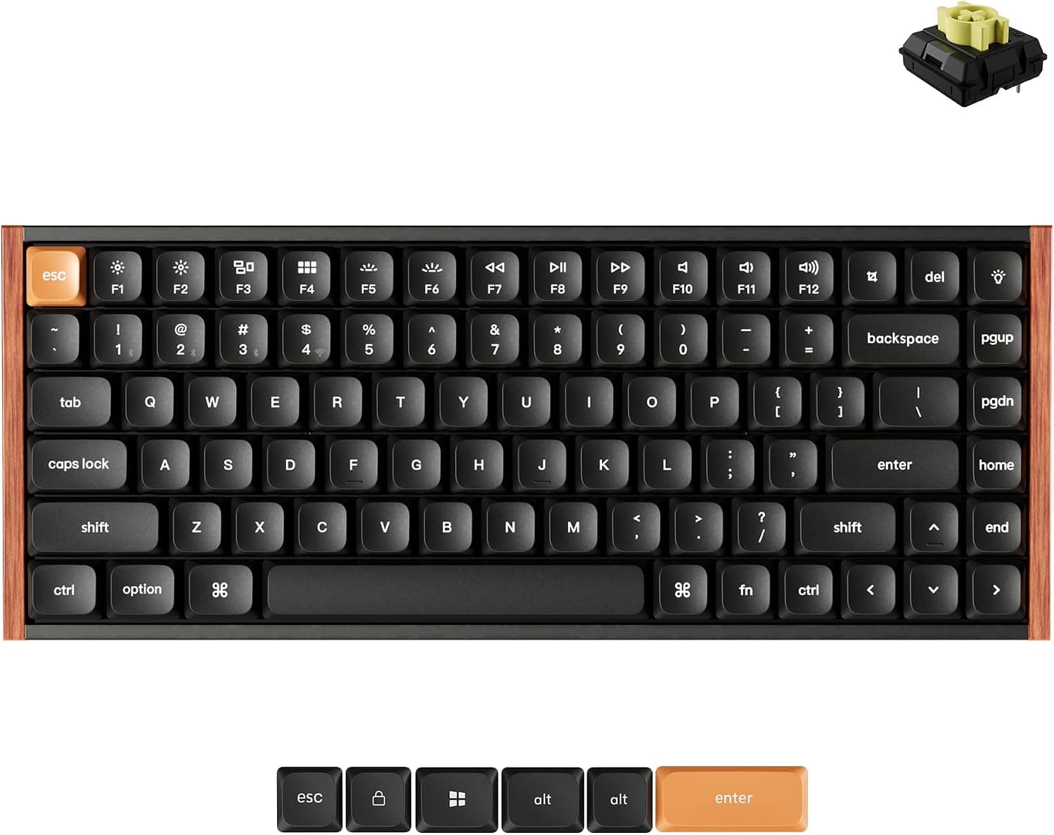 Keychron K3 Max SE, Keychron low-profile Milk POM Banana