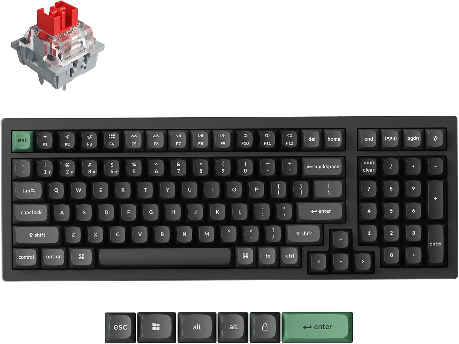 Keychron K4 Ultra 8K, Keychron Apex Red