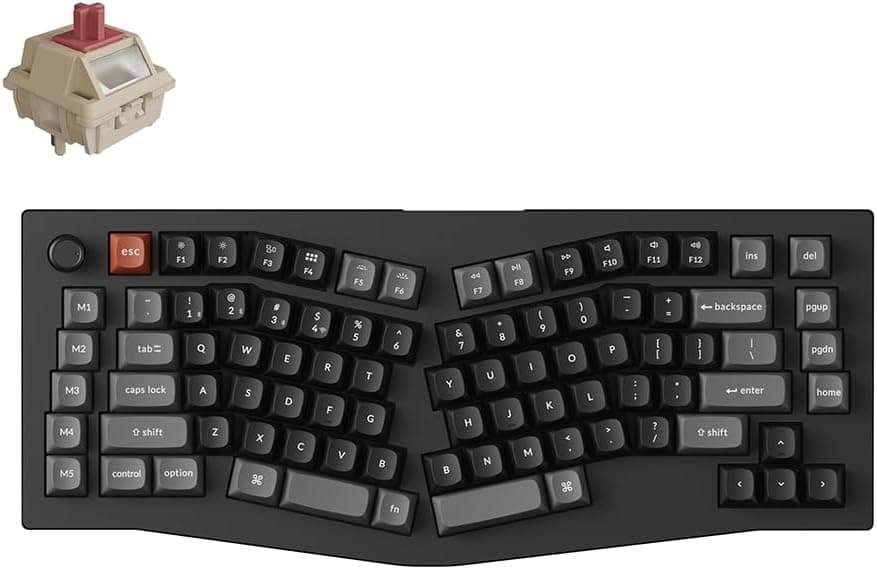 Keychron V10 Ultra 8K, Keychron Silk POM Red