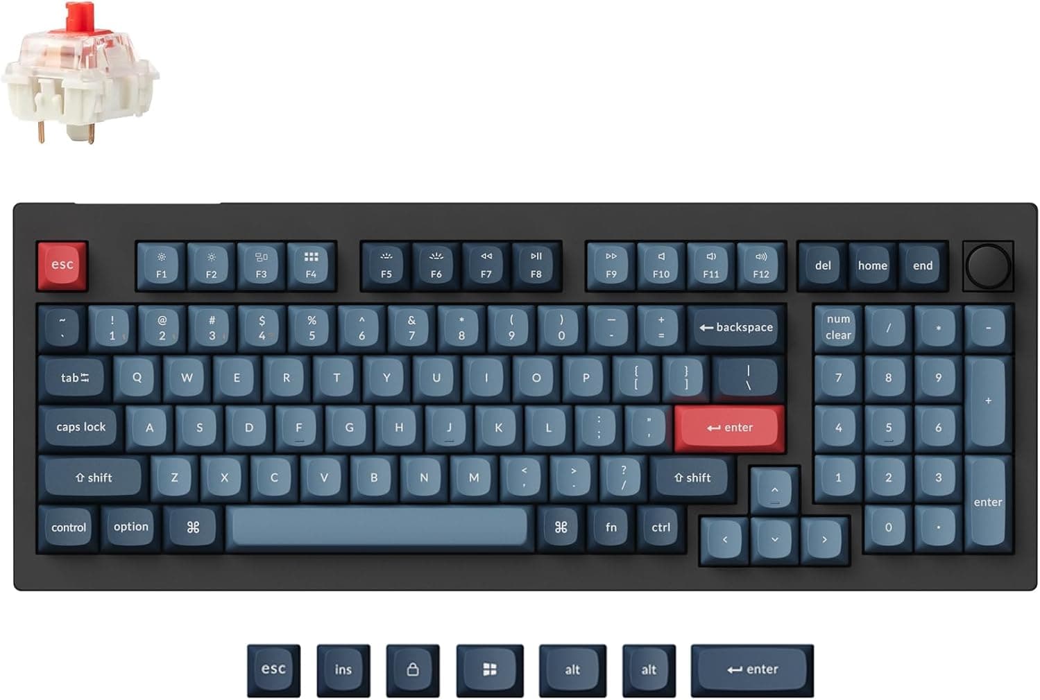 Keychron V5 Max, Gateron Jupiter Red