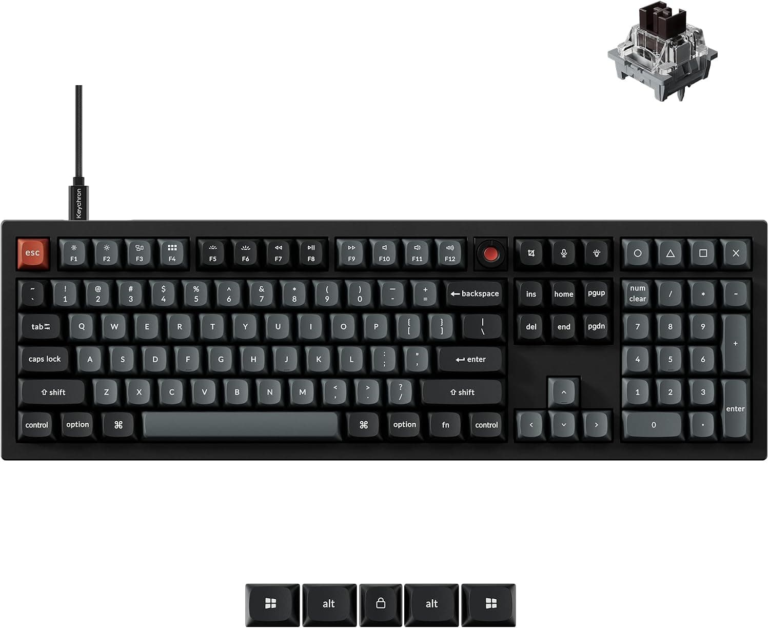 Keychron V6 8K, Super Brown