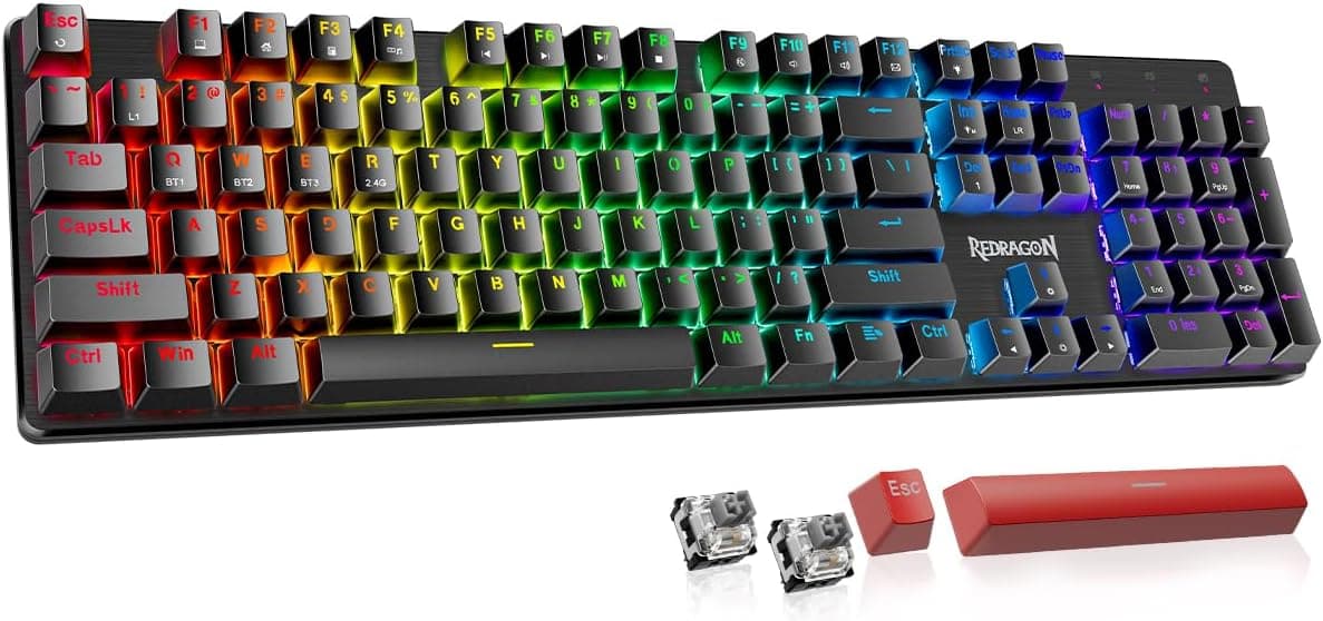 Redragon K671KS, Deep Black /Red switches /tri-mode