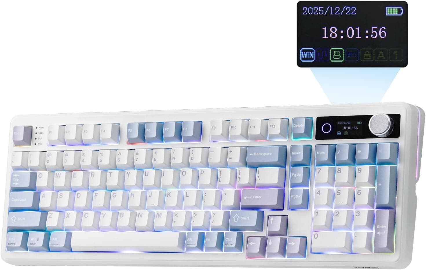 EPOMAKER TH99 PRO, Blue&White / Creamy Jade Linear