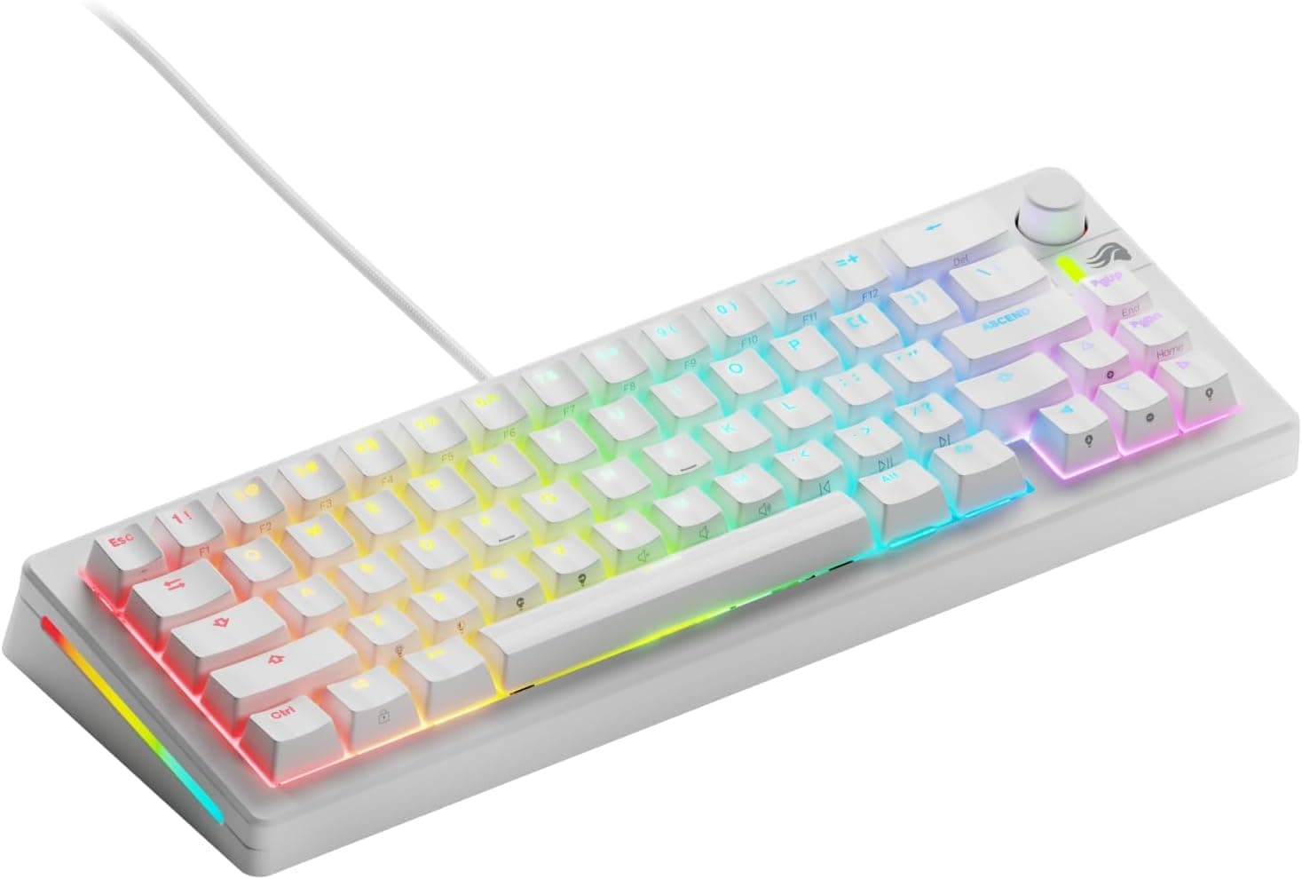 Glorious GLO-KB-GMMK3-65-PB-FOX-W-WHT-US 335.28 mm, 65% Linear