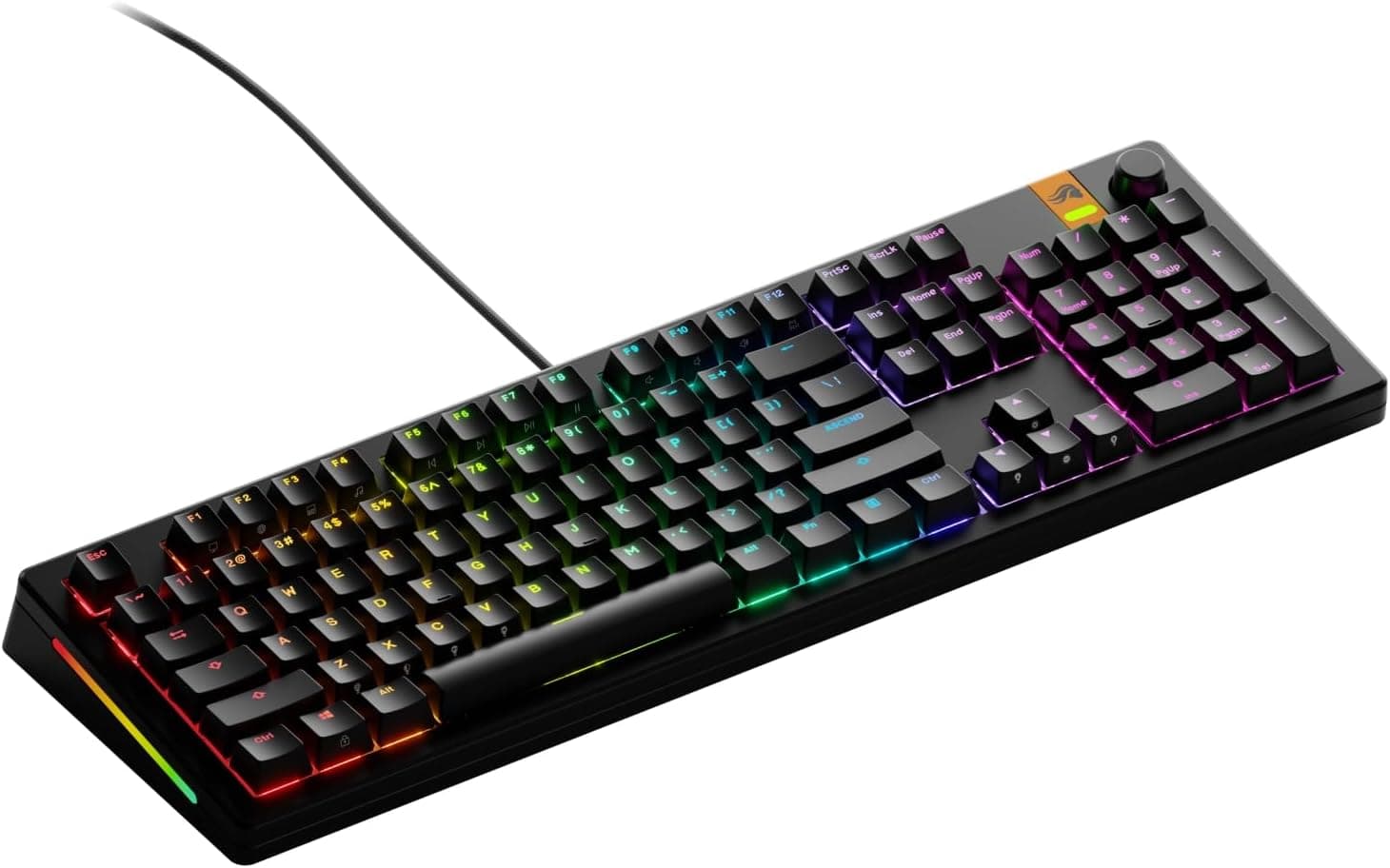 Glorious GLO-KB-GMMK3-100-PB-HE-W-BLK-US 462.28 mm, Full-size Magnetic