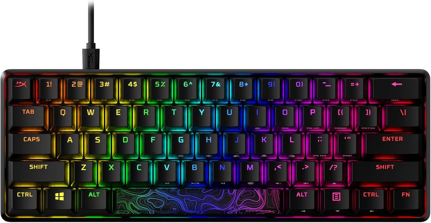 HyperX Alloy Origins60, HyperX Red linear / Black
