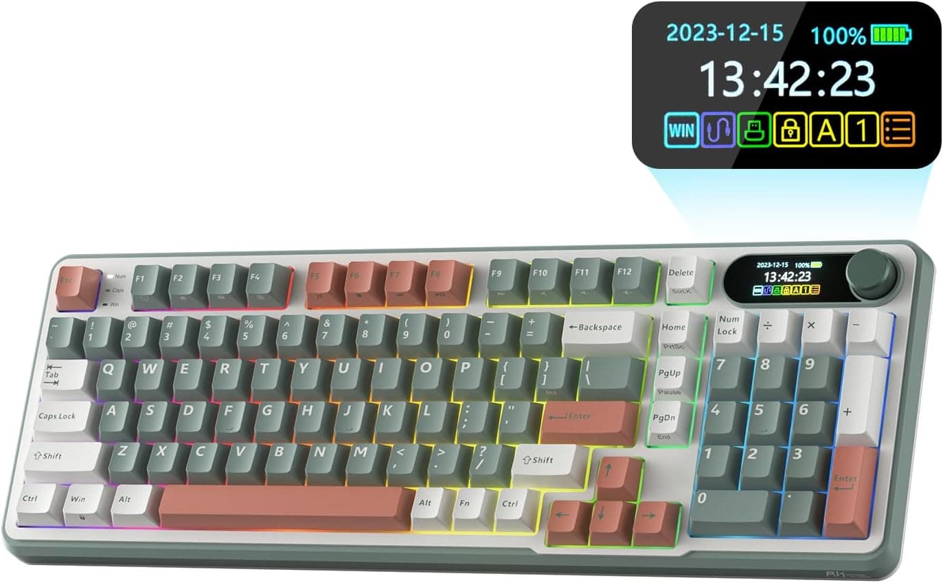 RK S98, Clay Green / Linear Cream